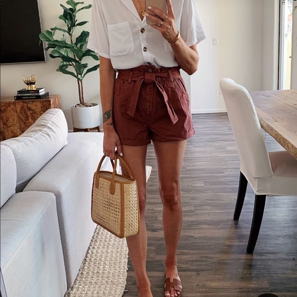 NWT tie waist shorts - Picture 2 of 6